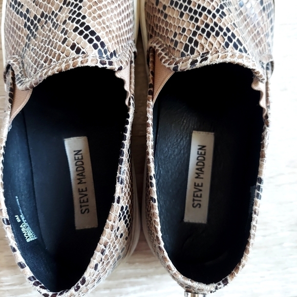 Steve Madden Symba Snakeskin Slip On Sneakers - Picture 9 of 11